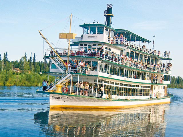 The Riverboat Discovery on the Chena River in Fairbanks is the last remaining riverboat that represents the iconic steam-driven riverboats that changed river transportation in Alaska. This is just one of several alternative forms of transportation.